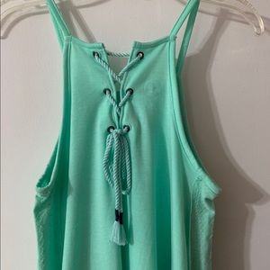 mint green tank